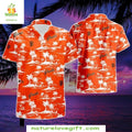 San Francisco Giants Hawaiian Shirt Orange Palms MLB Baseball Apparel