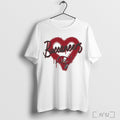 Tampa Bay Buccaneers Spray Heart Boxy T Shirt