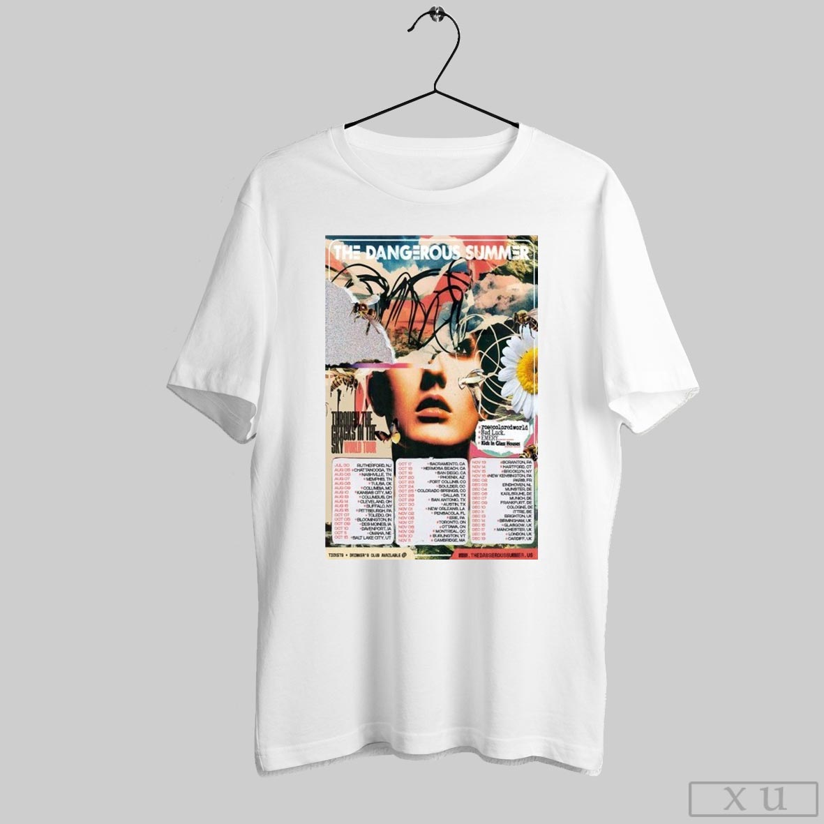 The Dangerous Summer Through The Cracks In The Sky Tour 2025 T Shirts