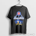 The Peanuts Watching Skyline Chicago Cubs Players Name T Shirt