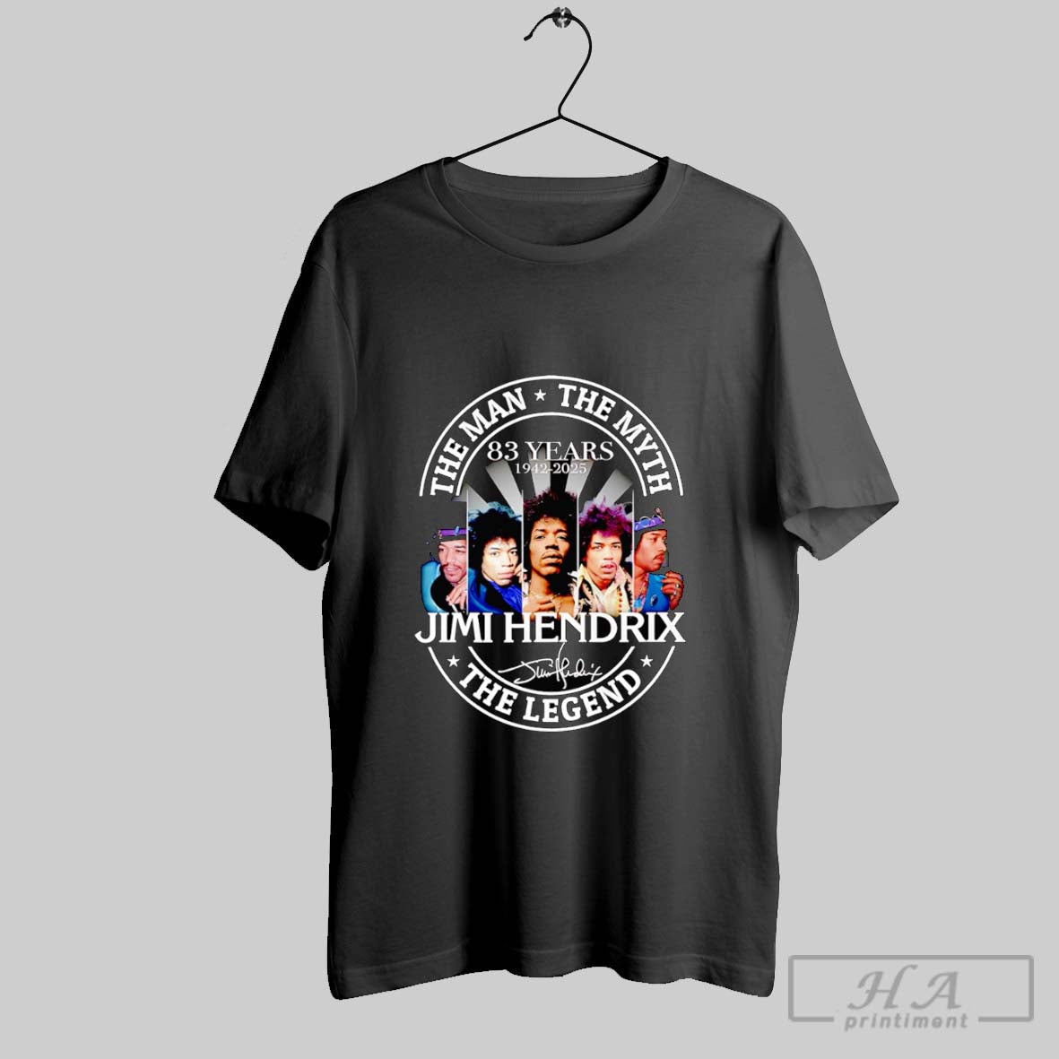 The Man The Myth The Legend 83 Years 1942 2025 Jimi Hendrix Shirt Sweater