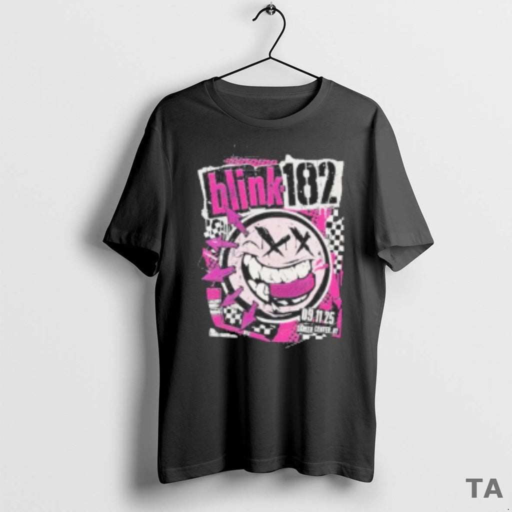 Top Blink 182 September 11 2025 Darien Center Ny Painting T Shirt Sweater