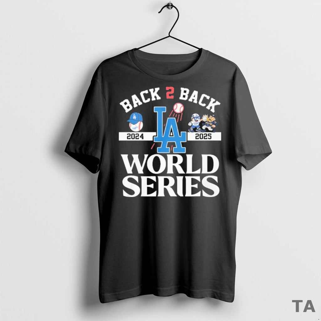 Top Dodgers Back 2 Back 2024 2025 World Series T Shirt Sweater