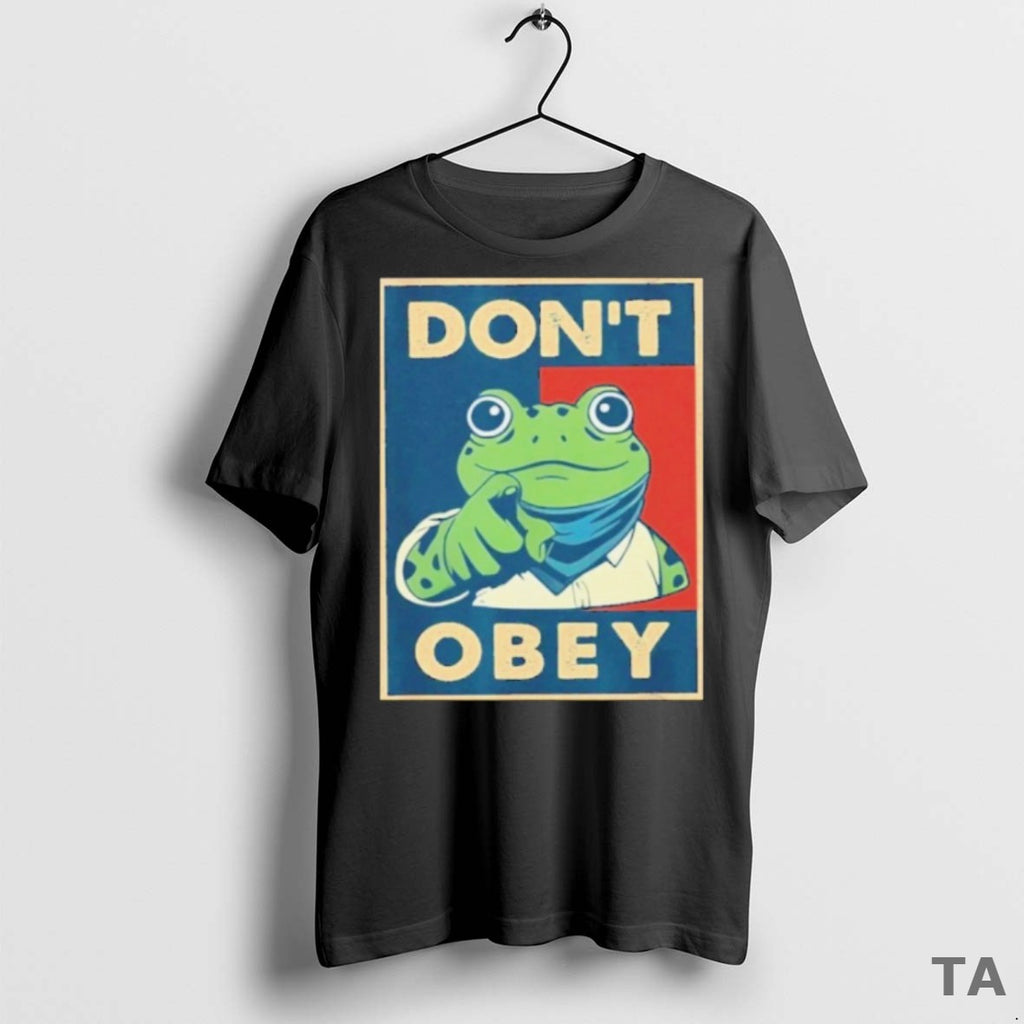 Top Dont Obey Frog T Shirt Sweater