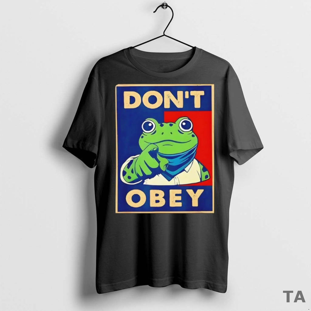 Top Dont Obey Portland Frog Anti Fascism Hope T Shirt Sweater