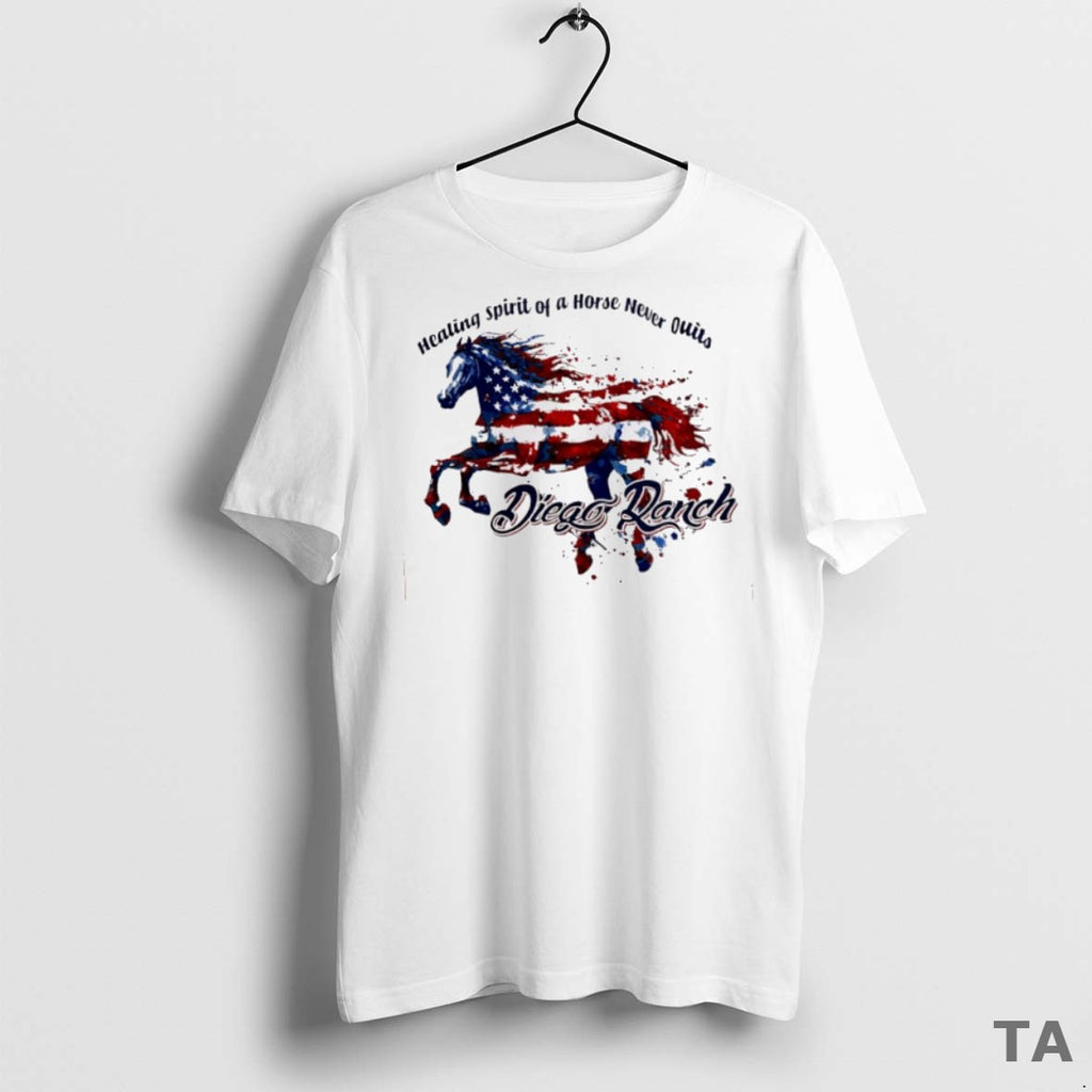 Top Healing Spirit Of A Horse Never Quits Diego Panch T Shirt Sweater