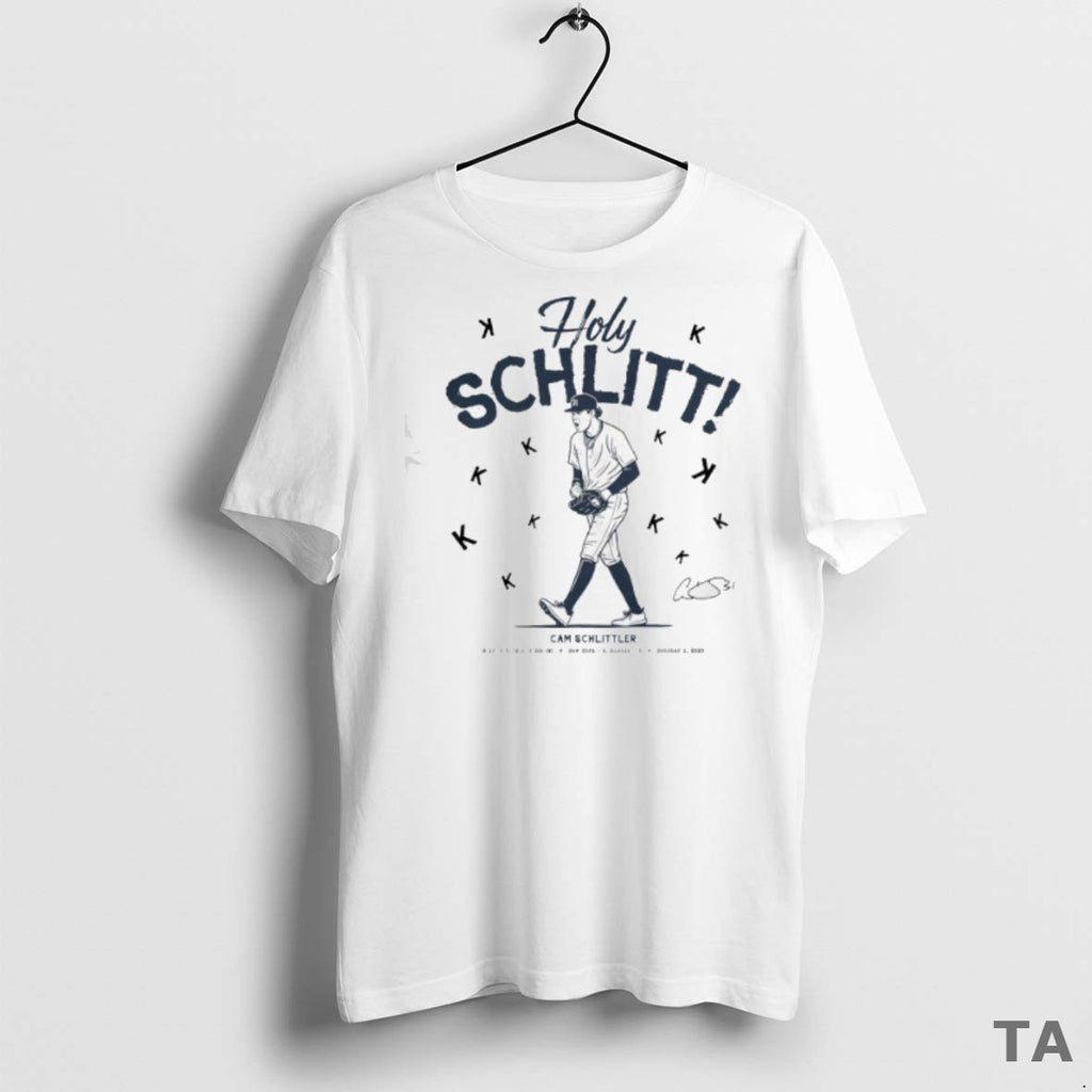 Top Holy Schlitt New York Yankees Cam Schlittler T Shirt Sweater