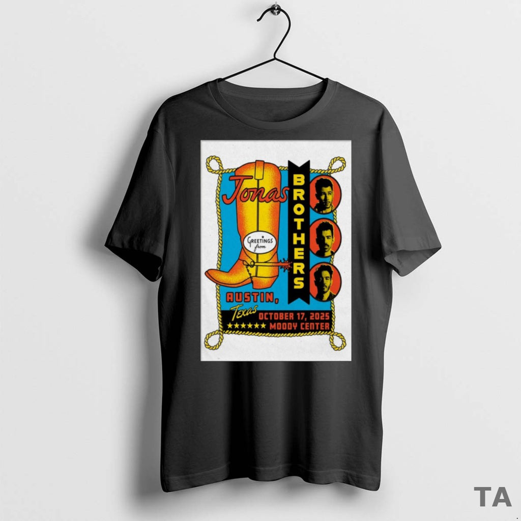 Top Jonas Brothers October 17 2025 Moody Center Austin Event T Shirt Sweater