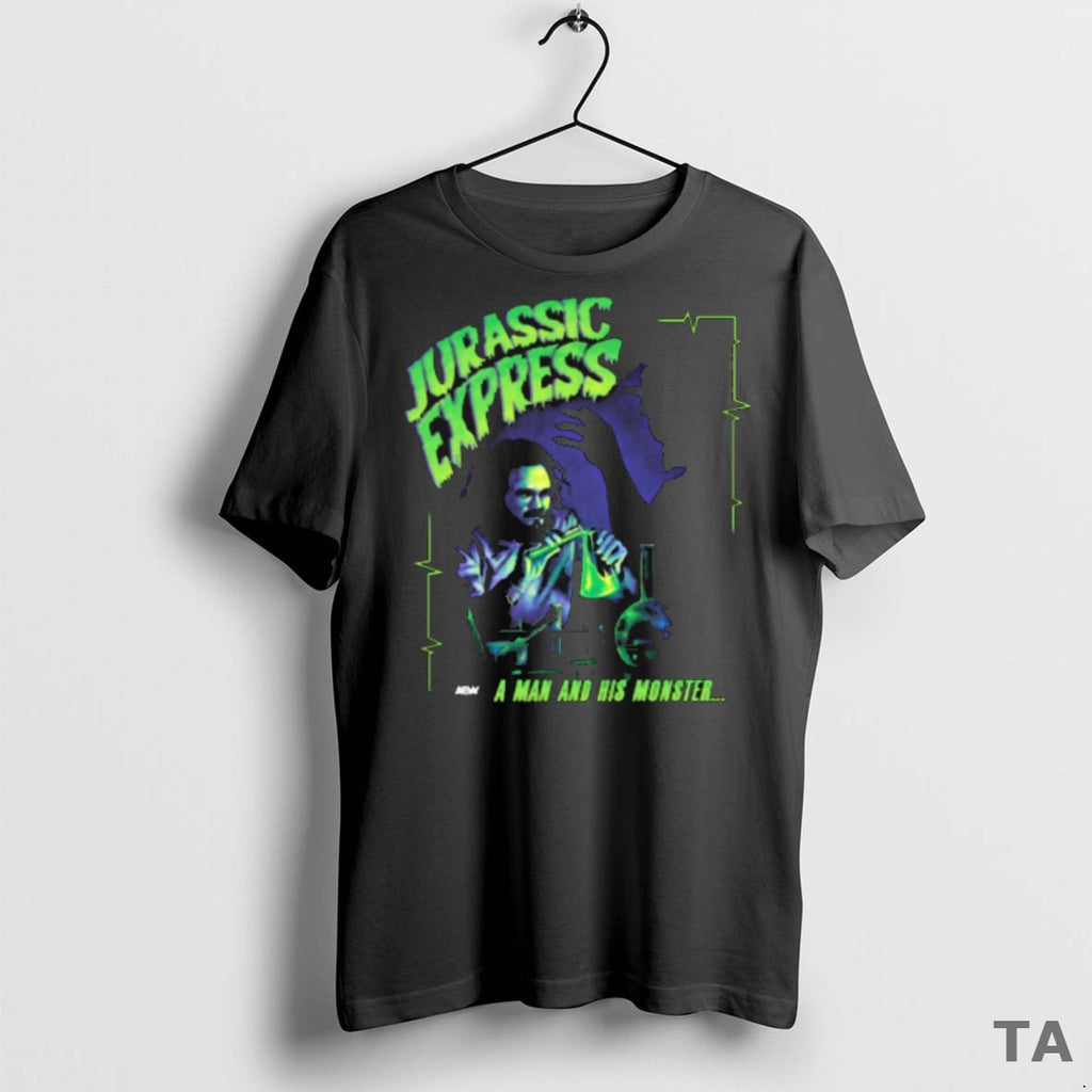 Top Jurassic Express Its Alive A Man And His Monster Aew 2025 T Shirt Sweater