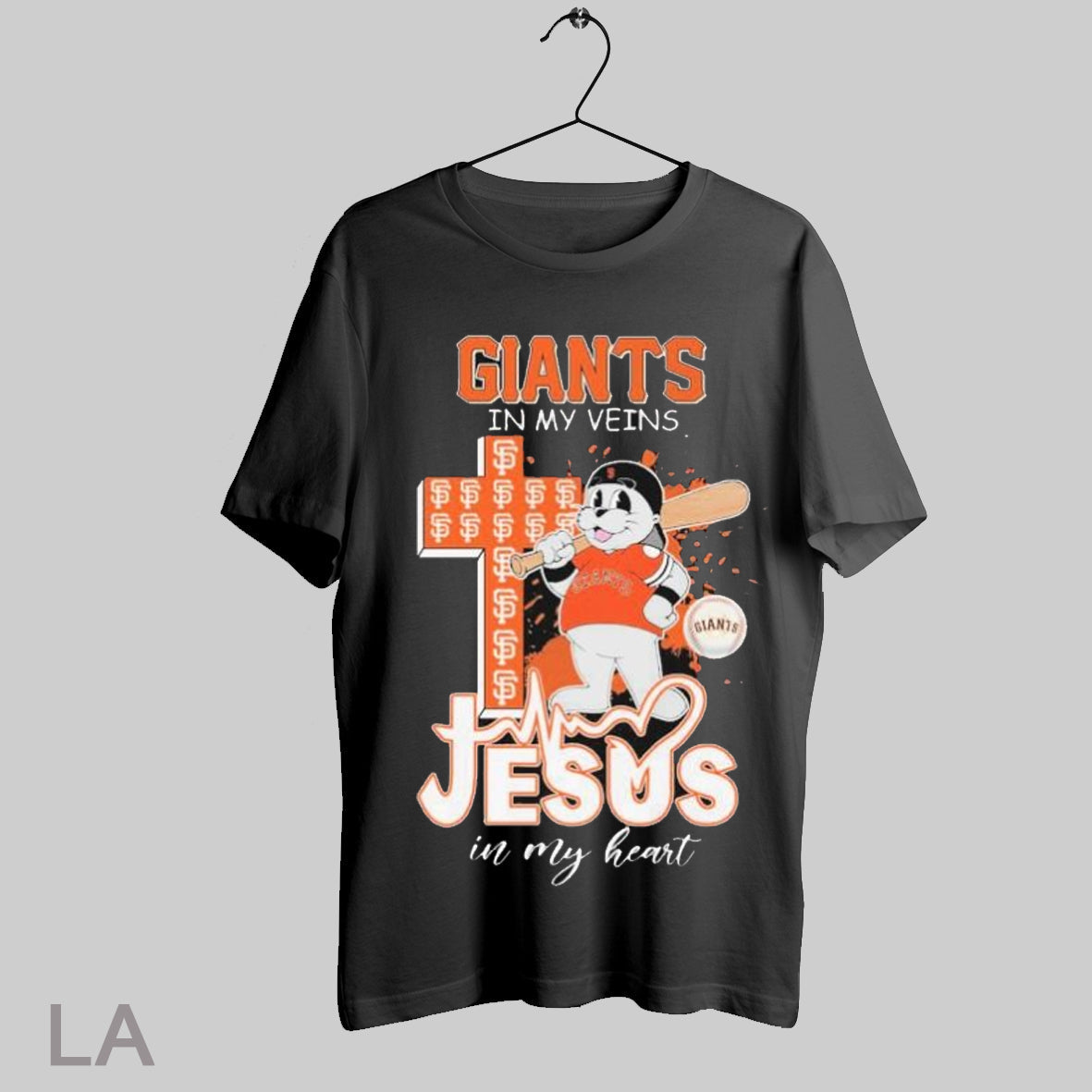 Top Lou Seal San Francisco Giants In My Veins Jesus In My Heart Mascot Mlb