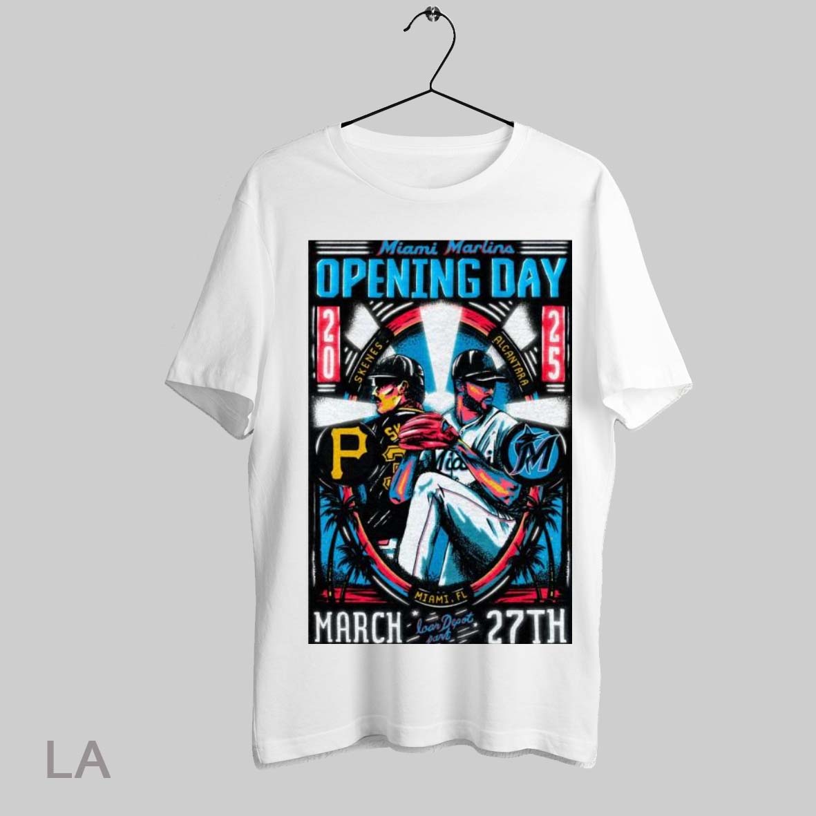 Top Miami Marlins Baseball Mlb Opening Day 2025 Loar Depot Part The Commemorative Sandy Vs
