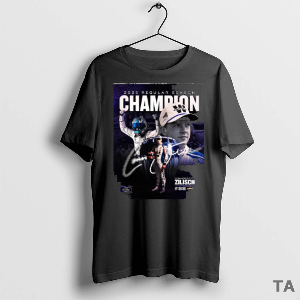 Top Nascar Xfinity 2025 Regular Season Champion Connor Zilisch Signature T Shirt Sweater
