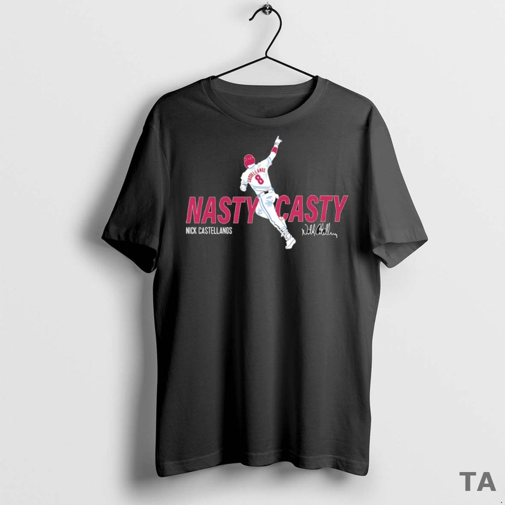 Top Nasty Casty Nick Castellanos Philadelphia Phillies Signature T Shirt Sweater