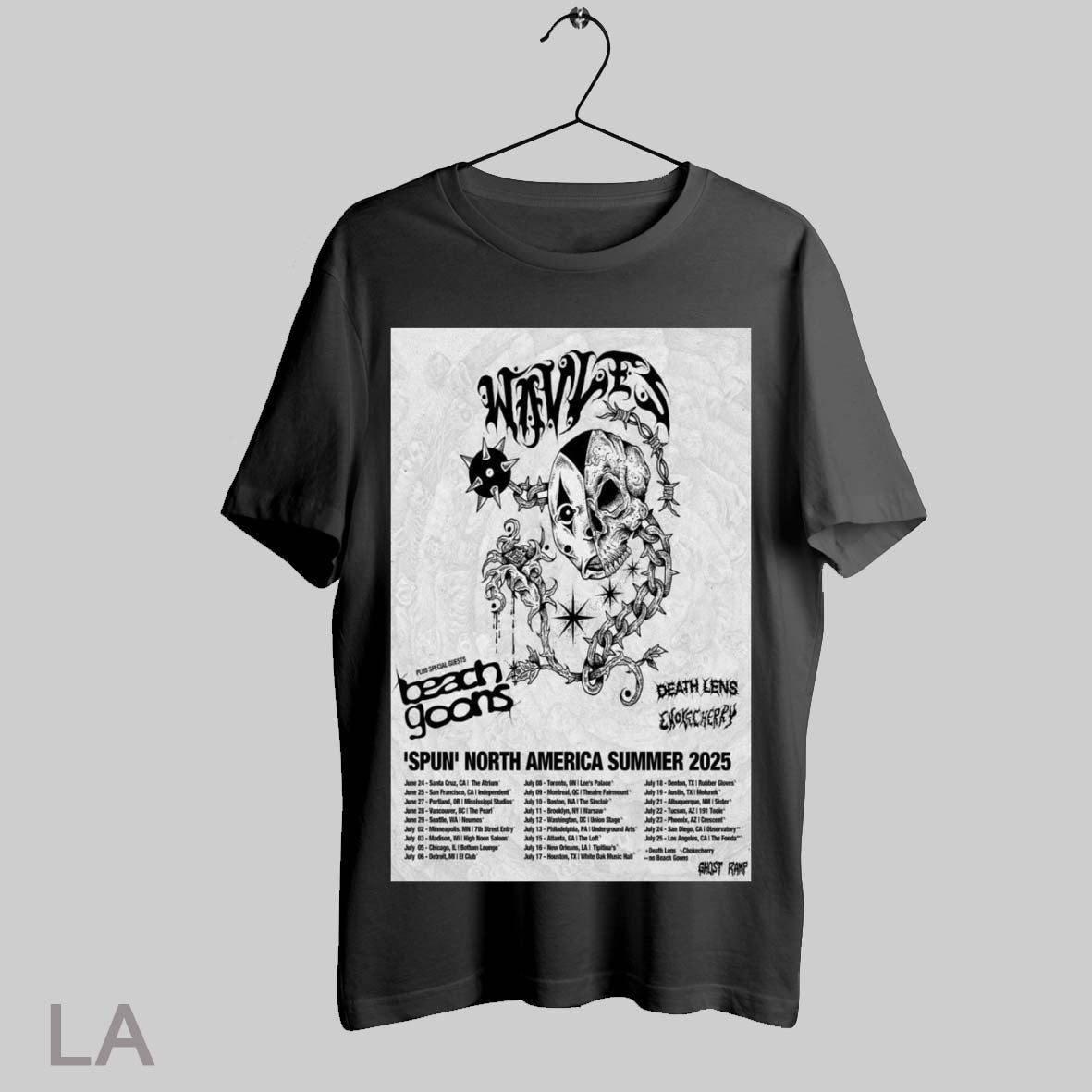 Top Poster Wavves Spun North America Summer Show 2025 Plus Special Guests Beach Goons