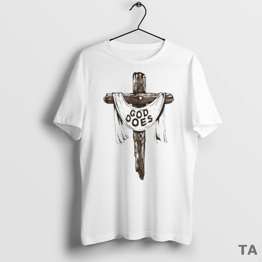 Top Red Clay Strays God Does Cross T Shirt Sweater
