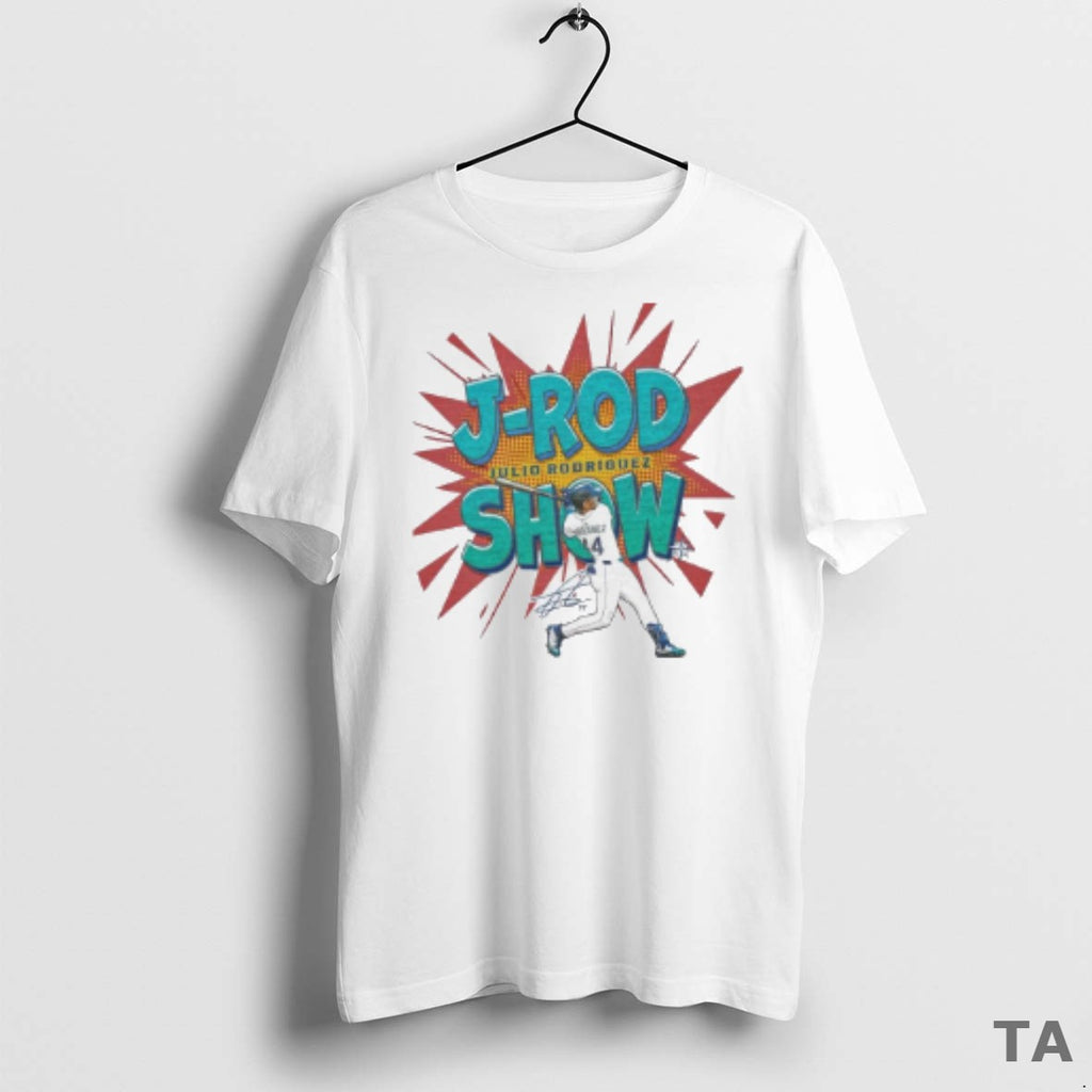 Top Seattle Mariners J Rod Show Julio Rodriguez Signature Painting T Shirt Sweater