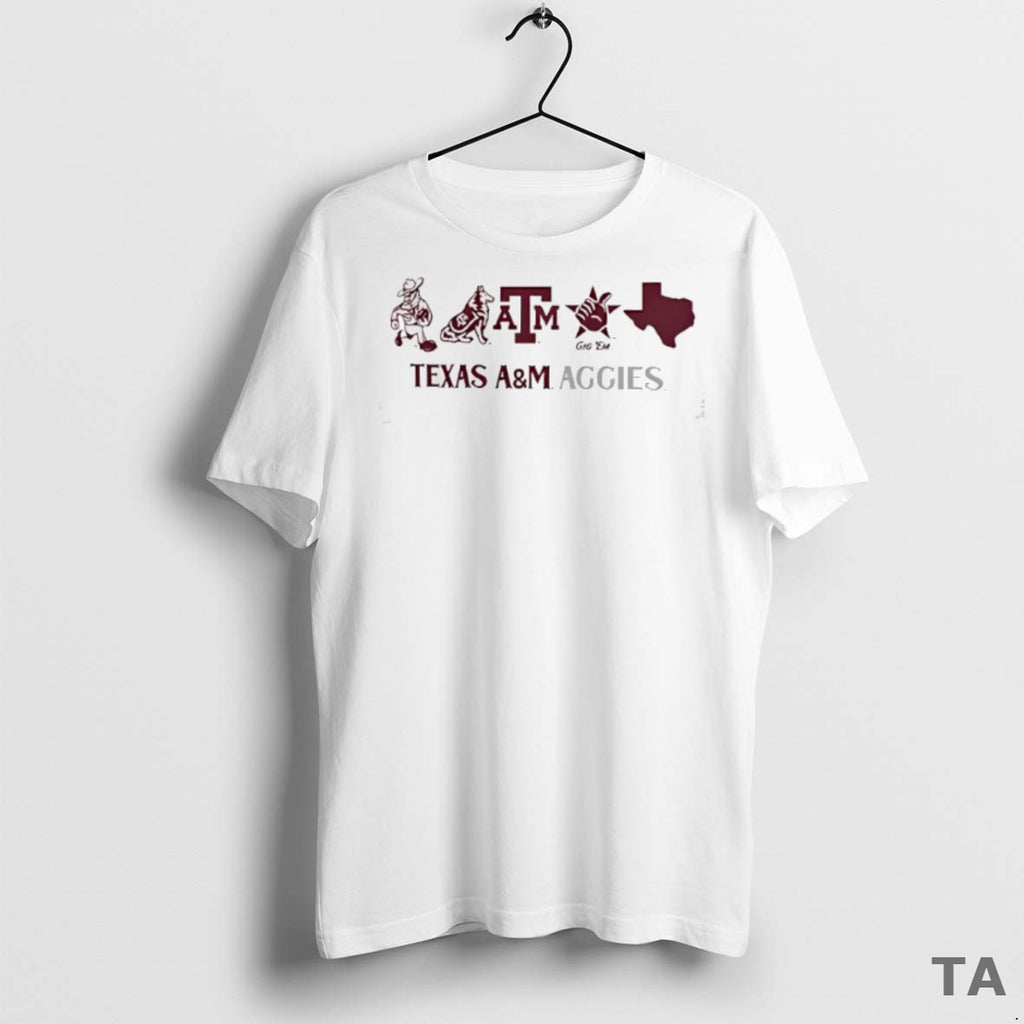 Top Texas Am Aggies Mascot Line Up T Shirt Sweater