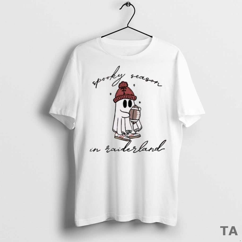 Top Texas Tech Red Raiders Football Spooky Season In Raiderland Halloween 2025 T Shirt Sweater