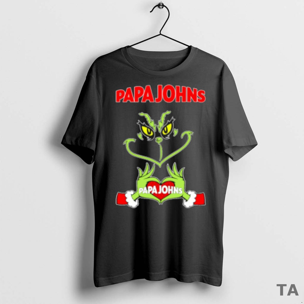 Top The Grinch Papa Johns Christmas T Shirt Sweater