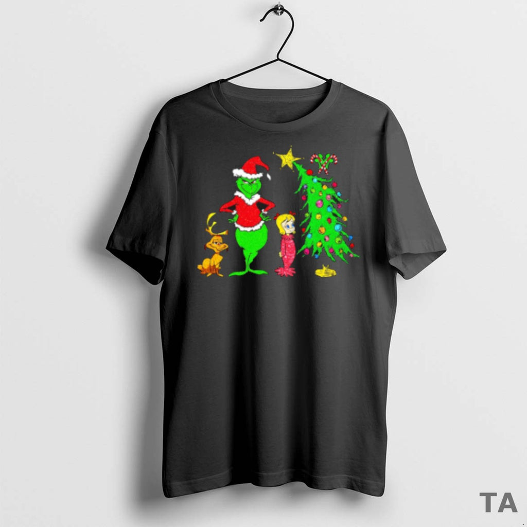 Top The Grinch And Cindy Lou Who Christmas T Shirt Sweater