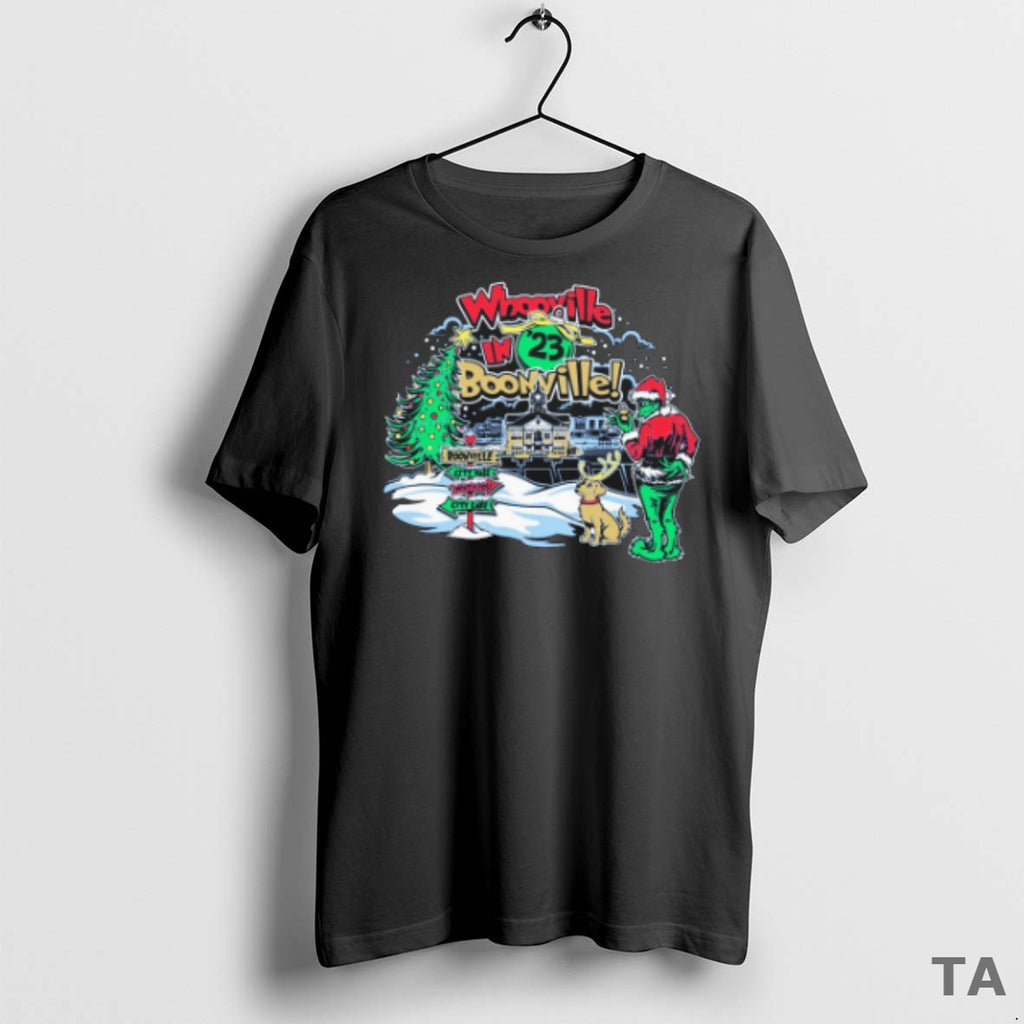 Top The Grinch Whoville In Boonville Christmas T Shirt Sweater