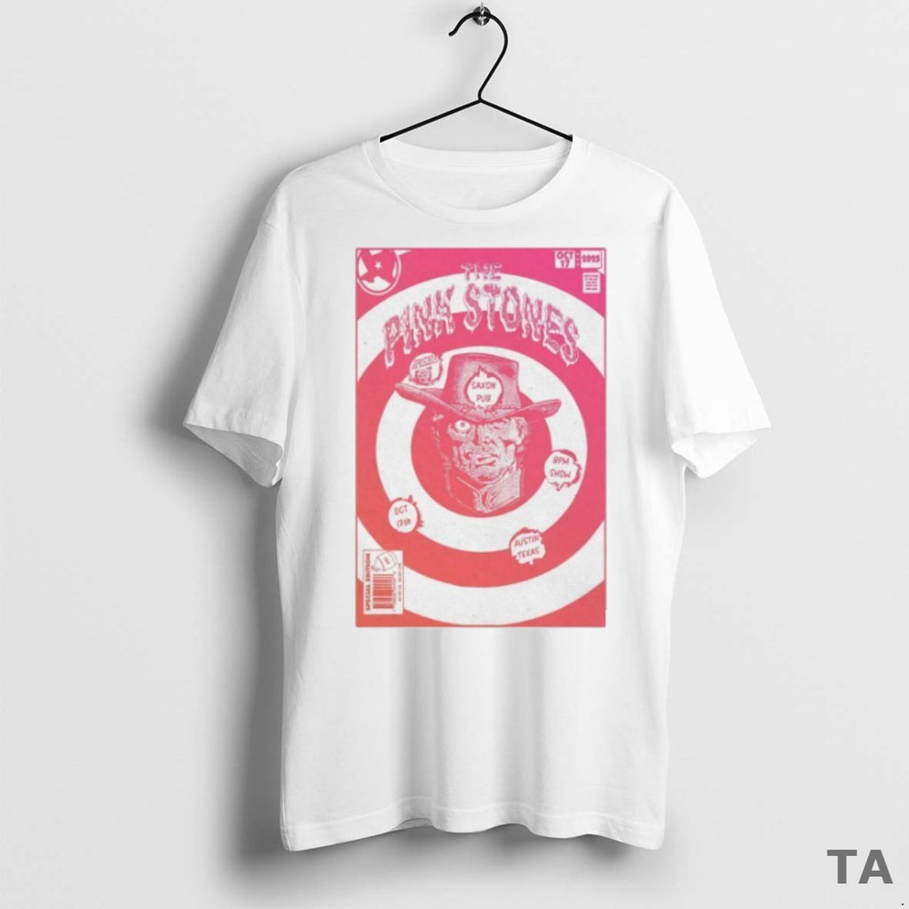 Top The Pink Stones Oct 17 2025 Saxon Pub Austin Texas T Shirt Sweater
