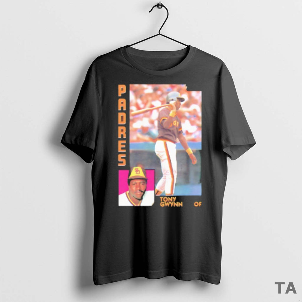 Top Tony Gwynn San Diego Padres 1984 Card Player T Shirt Sweater