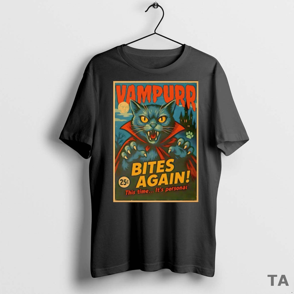 Top Vintage Vampurr Bites Again T Shirt Sweater