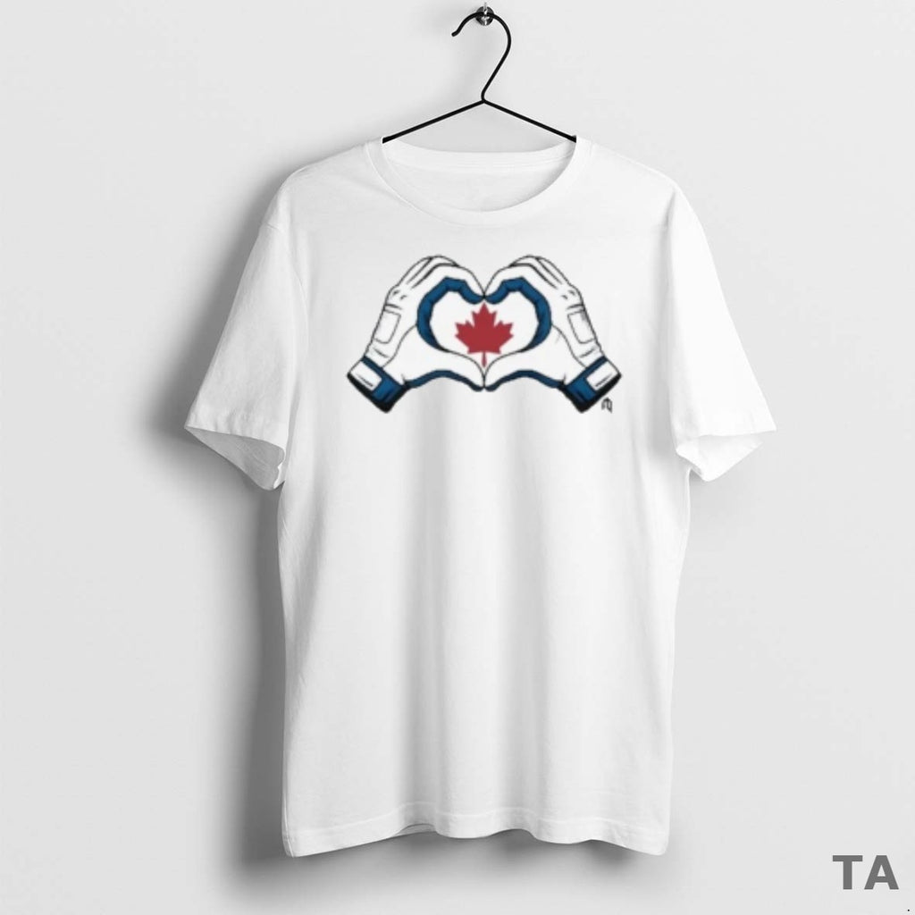 Top Vladdy Wearing Canada Heart Hands 2025 T Shirt Sweater