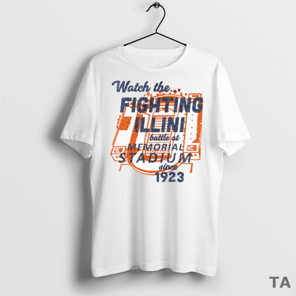 Top Watch The Fighting Illini Battle At Memorial Stadium Since 1923 T Shirt Sweater