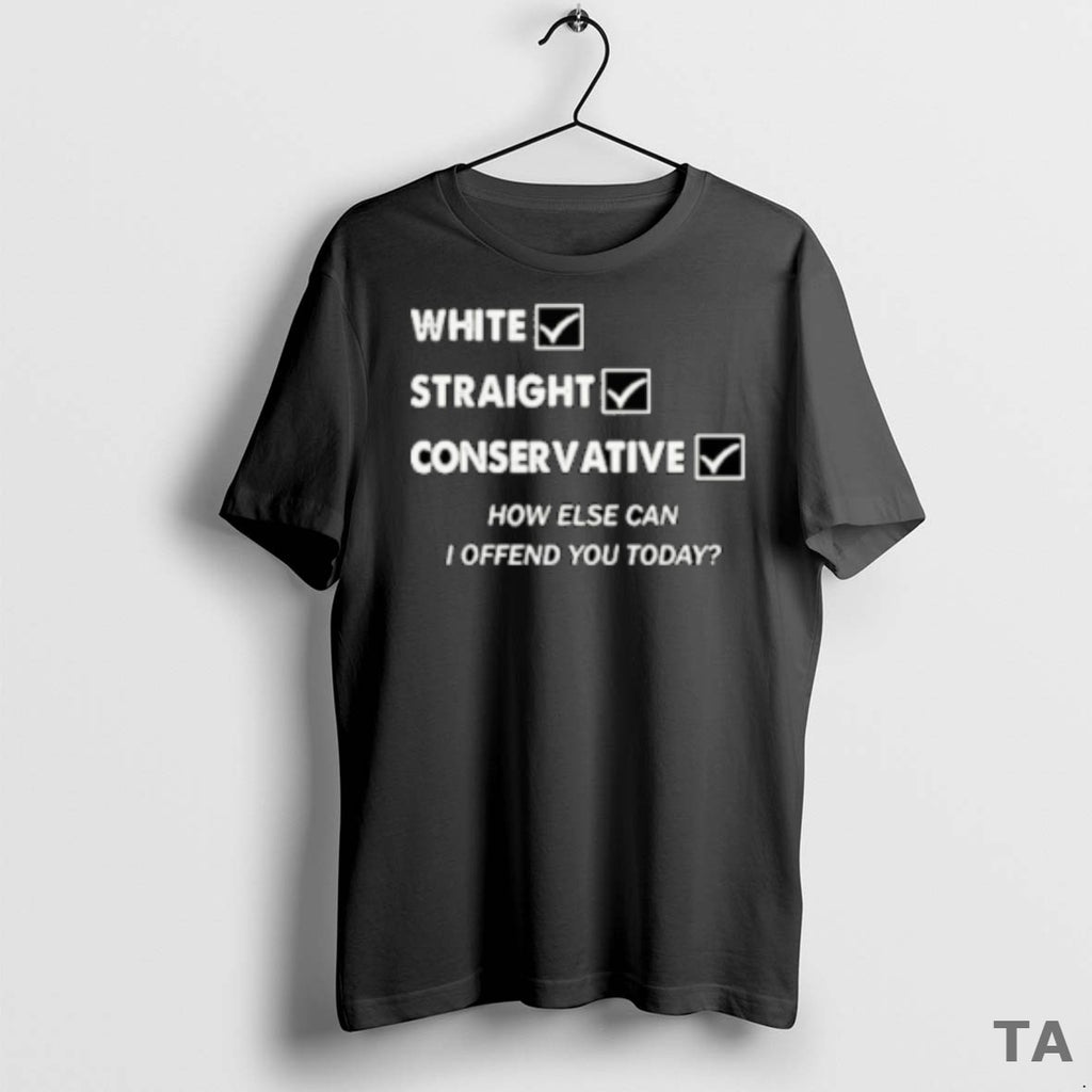 Top White Straight Conservative How Else Can I Offend You Today T Shirt Sweater