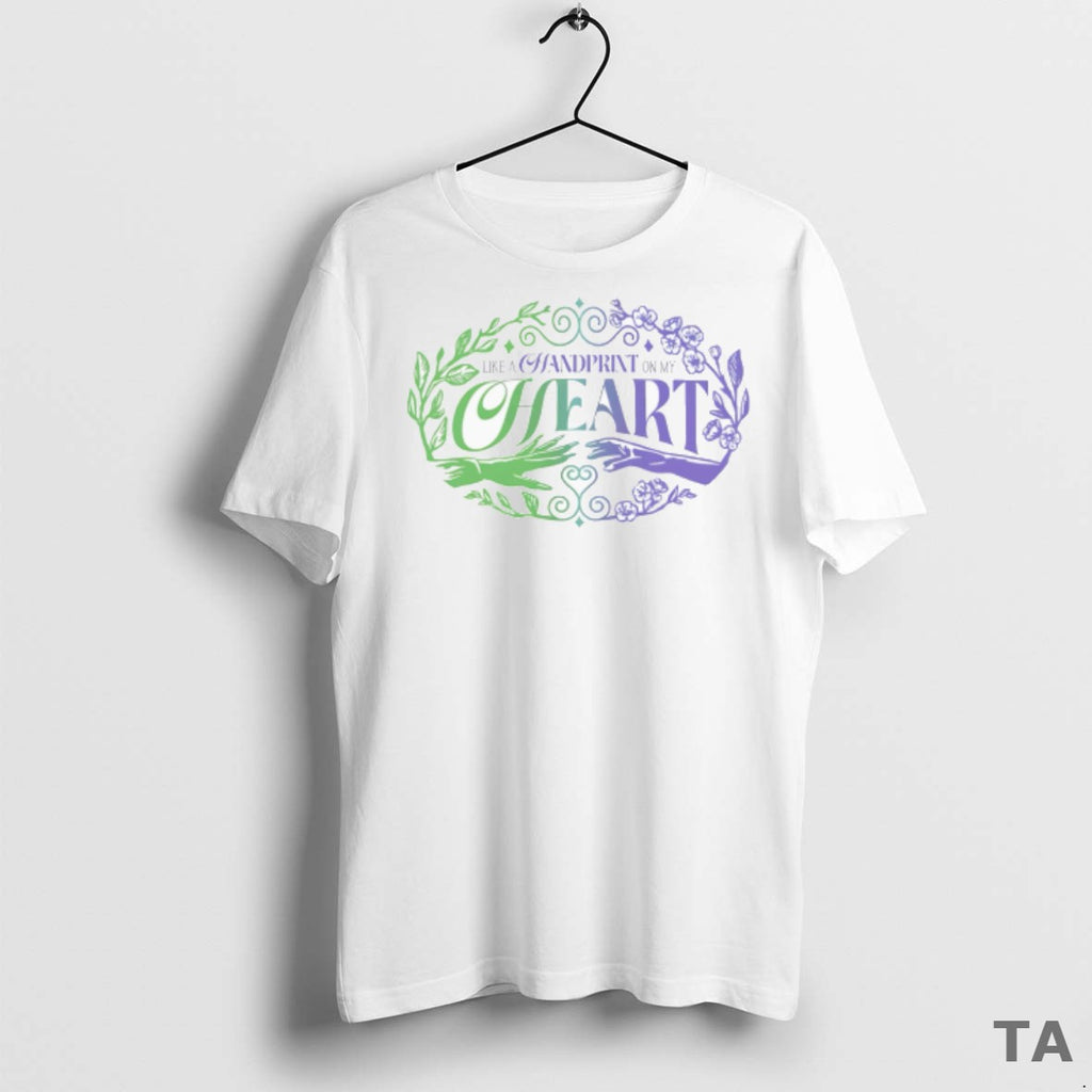 Top Wicked For Good Like A Handprint On My Heart T Shirt Sweater