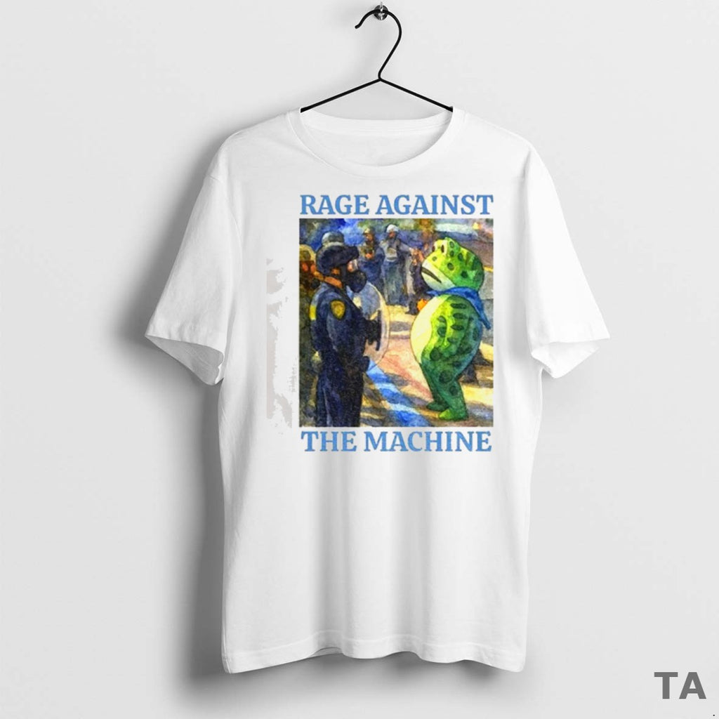 Top Portland Frog Protest Rage Against The Machine Art Political T Shirt Sopphn