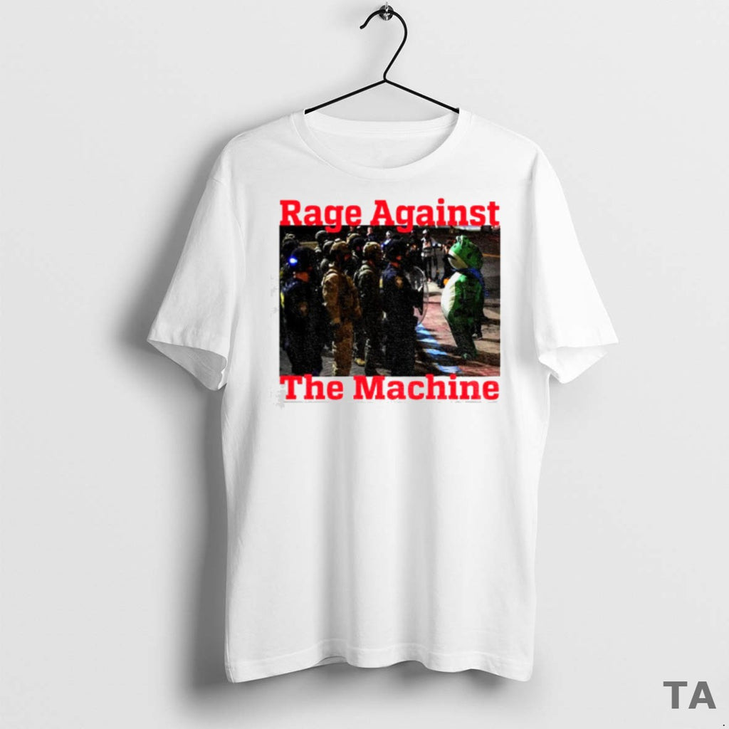Top Portland Frog Rage Again The Machine Protest T Shirt 8yd5or T Shirt Sweater