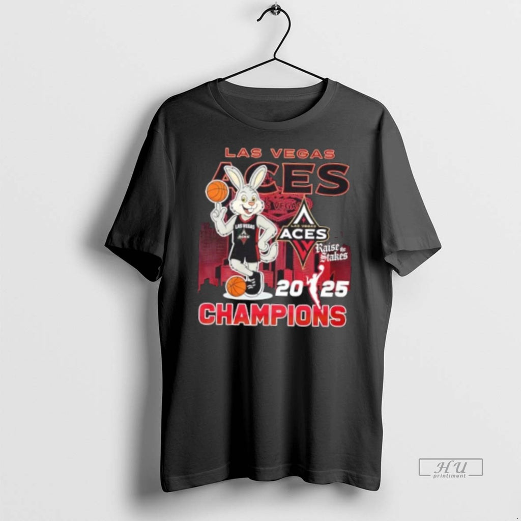 Trending 2025 Wnba Champions Las Vegas Aces Raise The Stakes Skyline Graphic Tee Shirt Sweater