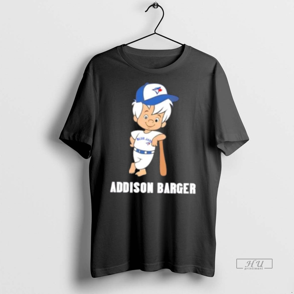 Trending Addison Barger Toronto Blue Jays Caricature Graphic Tee Shirt Sweater