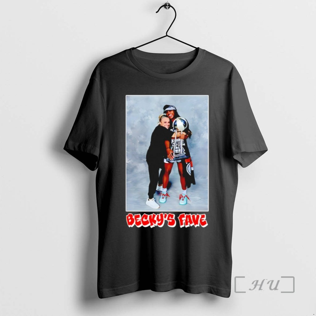 Trending Beckys Fave Las Vegas Aces Becky Hammon And Jackie Young Tee Shirt Sweater