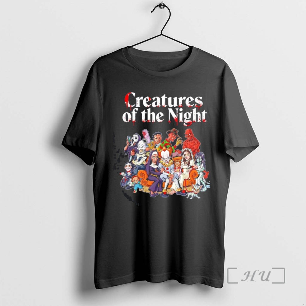 Trending Creatures Of The Night Horror Film Character Halloween Tee Shirt Sweater