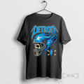 Trending Detroit Lions Skull Helmet Tee Shirt Sweater