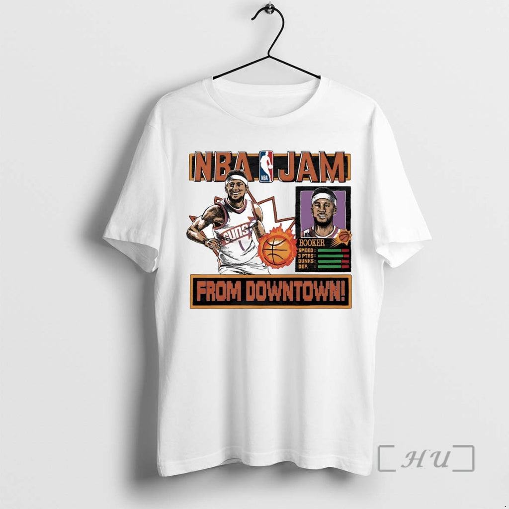 Trending Devin Booker From Downtown Nba Jam Suns Tee Shirt Sweater