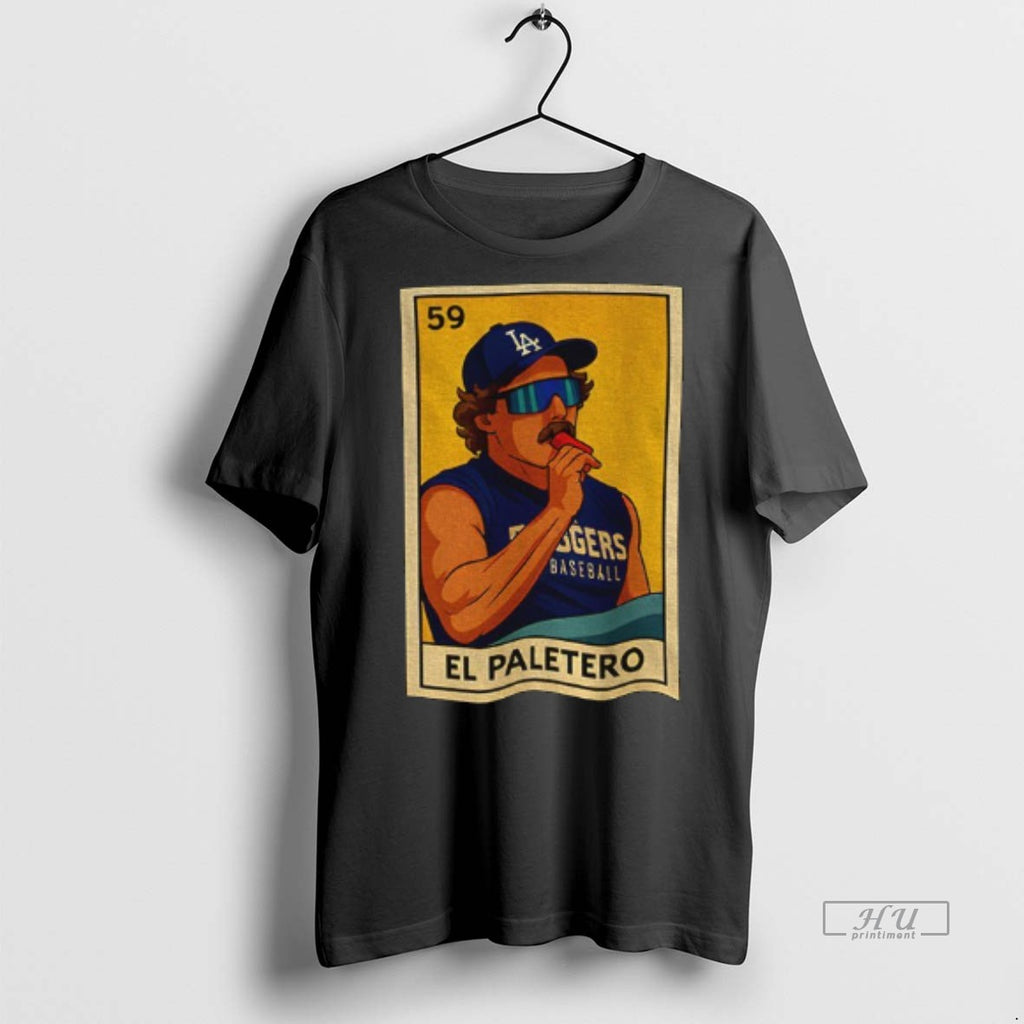 Trending El Paletero Kike Hernandez Los Angeles Dodgers Mlb Baseball Card Graphic Tee Shirt Sweater