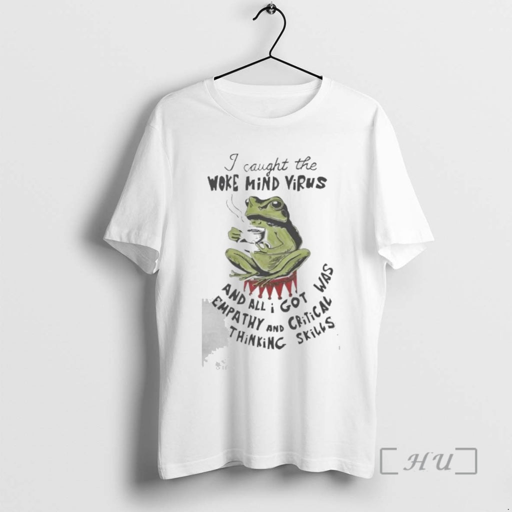 Trending Frog I Caught The Woke Mind Virus Tee Shirt Sweater