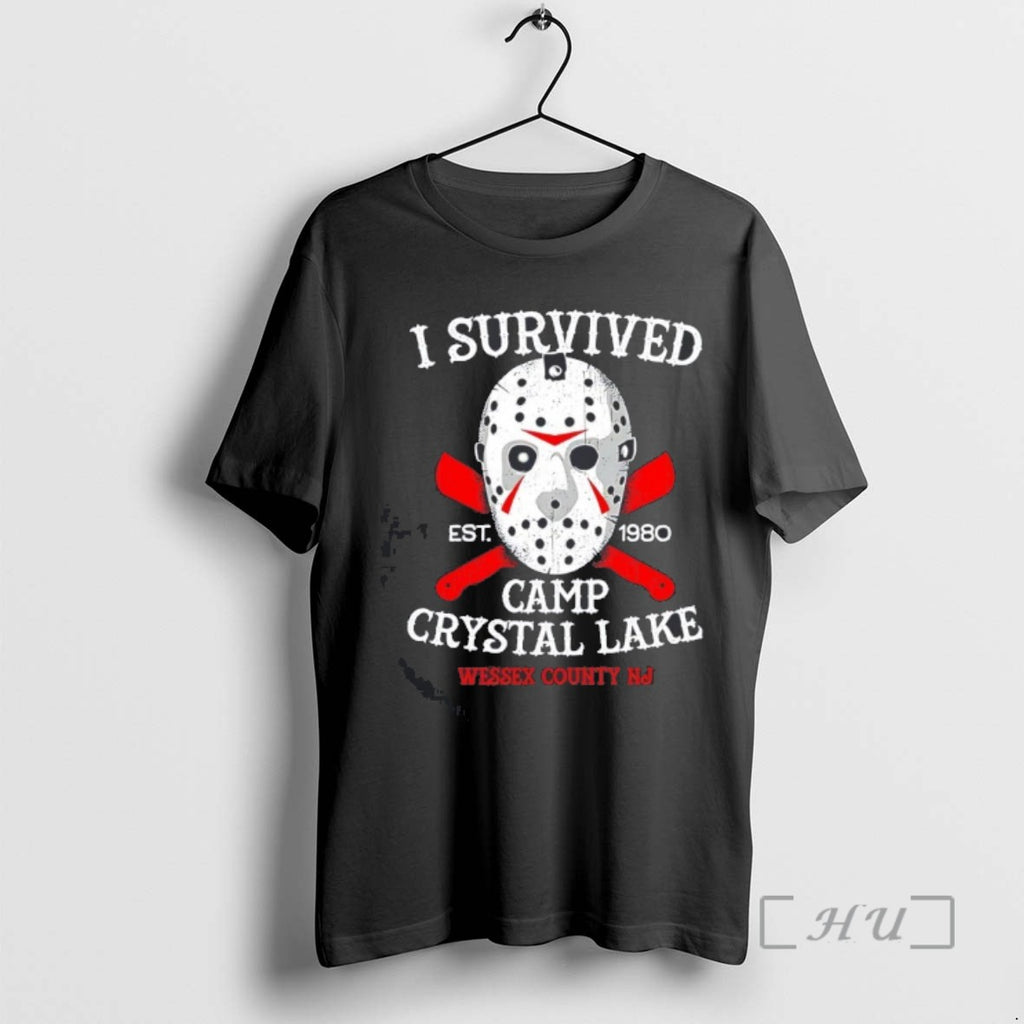 Trending Jason Voorhees I Survived Camp Crystal Lake Est 1980 Halloween Tee Shirt Sweater