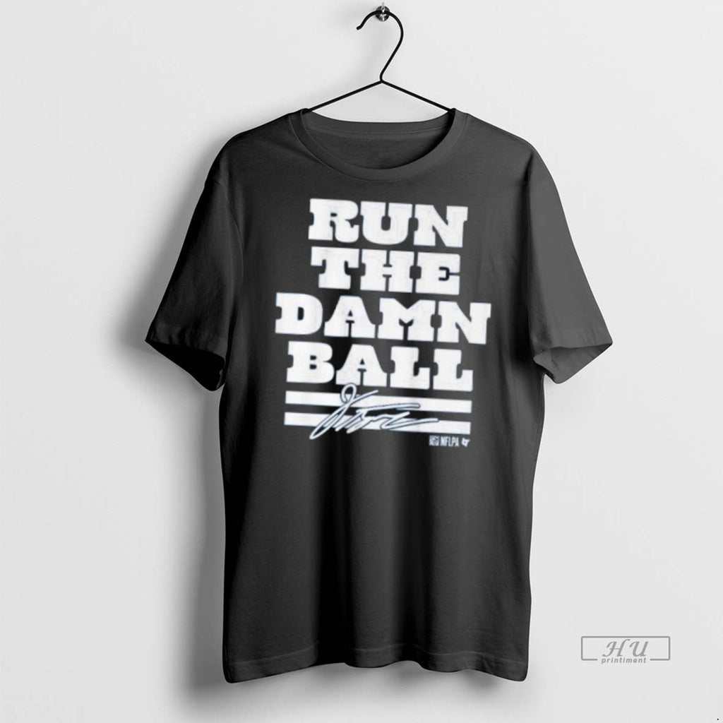 Trending Jonathan Taylor Run The Damn Ball Graphic Tee Shirt Sweater