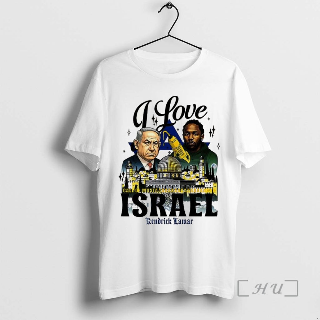 Trending Kendrick Lamar I Love Israel Tee Shirt Sweater