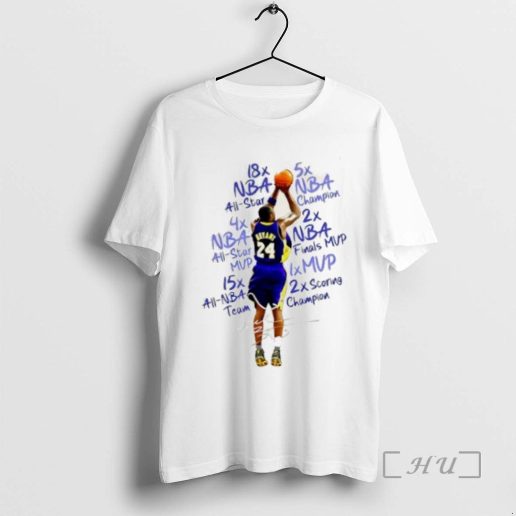 Trending Kobe Bryant 18x Nba All Star 5x Nba Champion Signature Tee Shirt Sweater