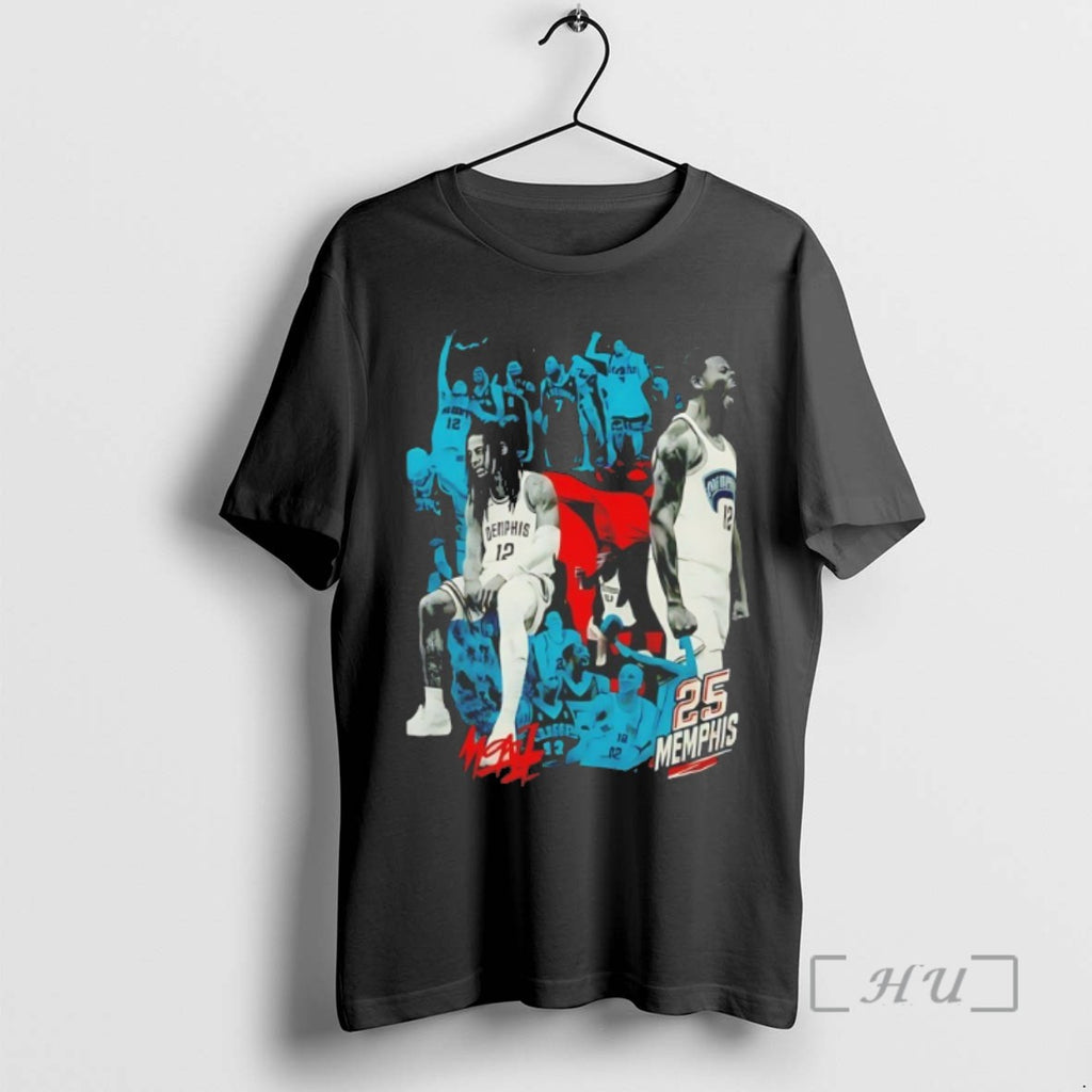 Trending Memphis Basketball Player 25 Tribute Sports Collage Tee Shirt Sweater