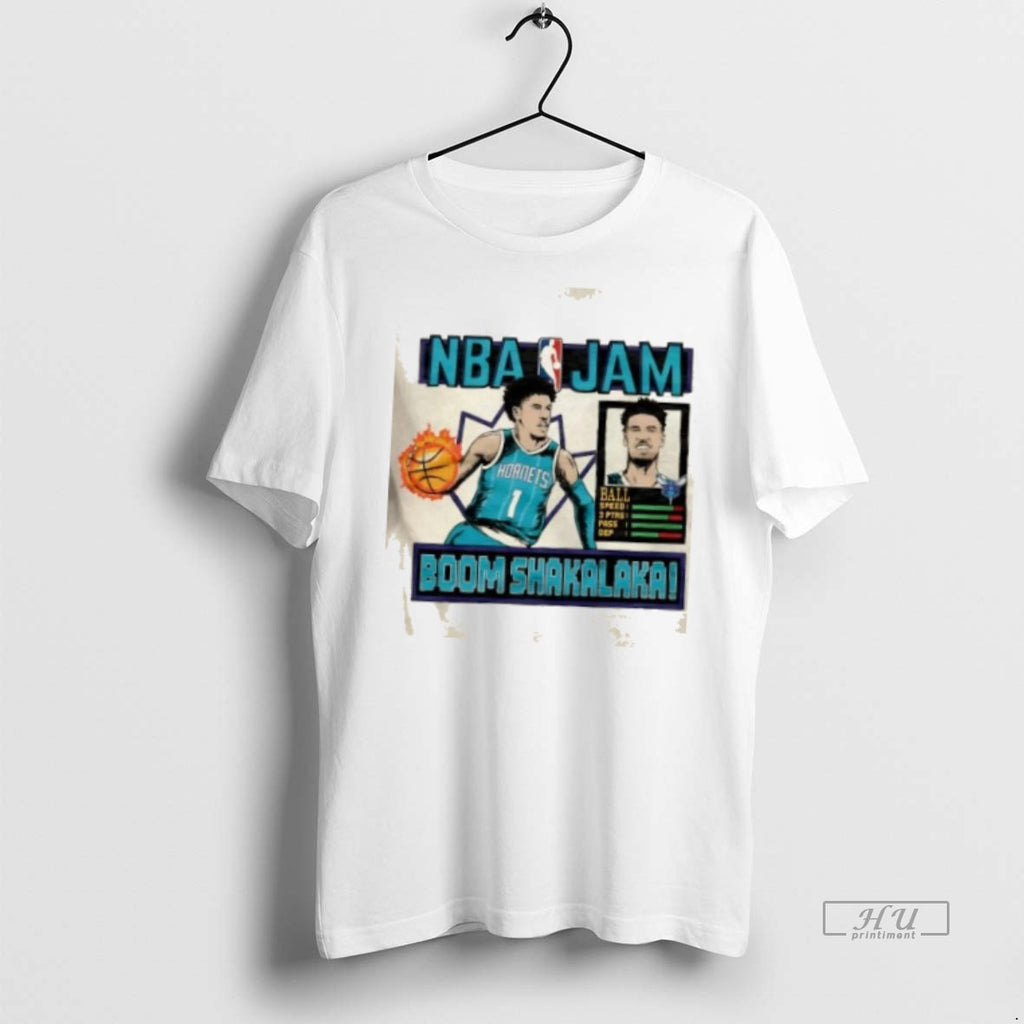 Trending Nba Jam Charlotte Hornets Lamelo Ball Graphic Tee Shirt Sweater