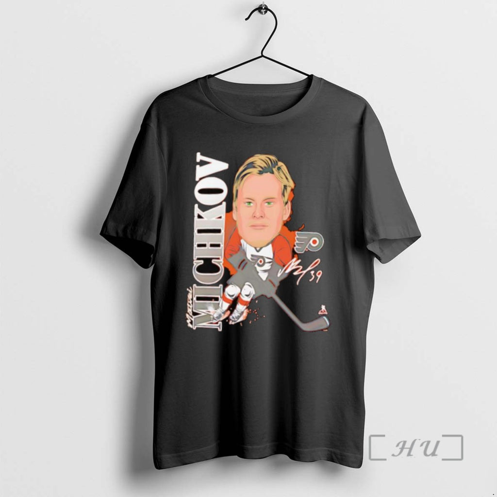 Trending Philadelphia Flyers Matvei Michkov Caricature Player Signature Tee Shirt Sweater