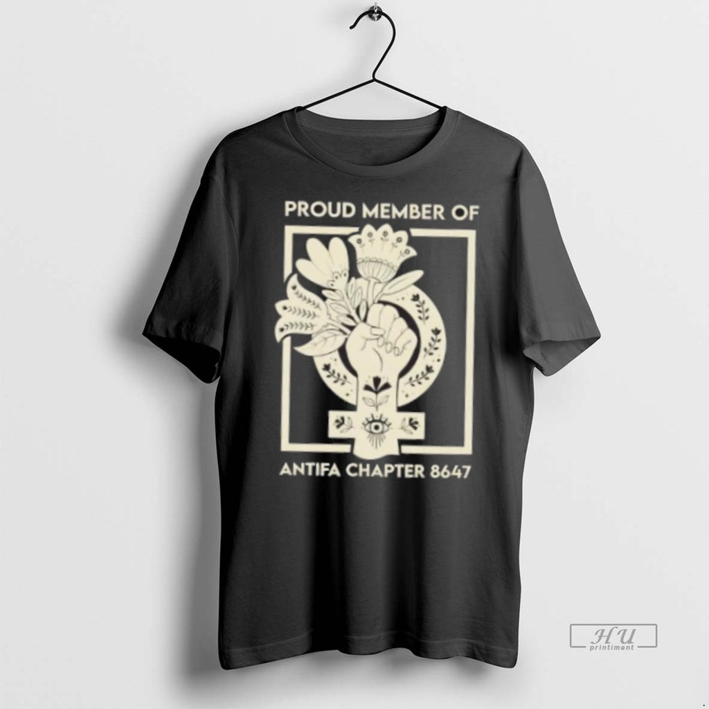 Trending Proud Member Of Antifa Chapter 8647 Floral Graphic Tee Shirt Sweater